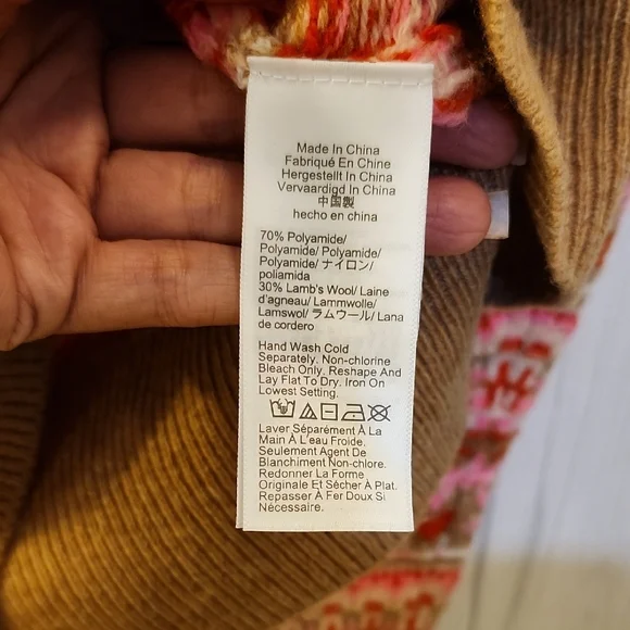 J. Crew Pink and Brown Patterned Sweater - Picture 4 of 10